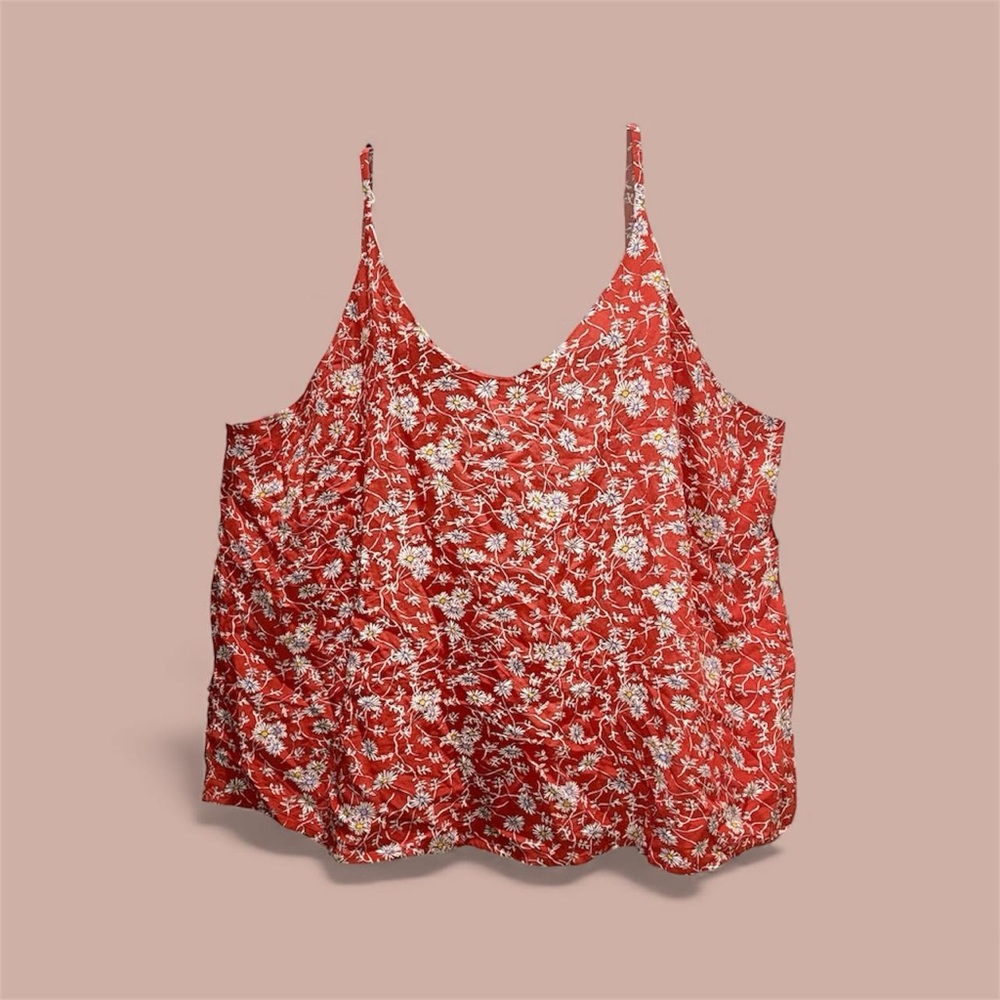 Floral Red Women's Top